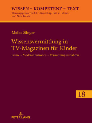 cover image of Wissensvermittlung in TV-Magazinen fuer Kinder